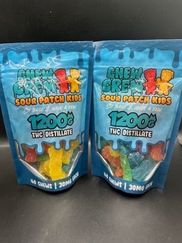NEW:Chew Crew Sour Patch 1200Mg