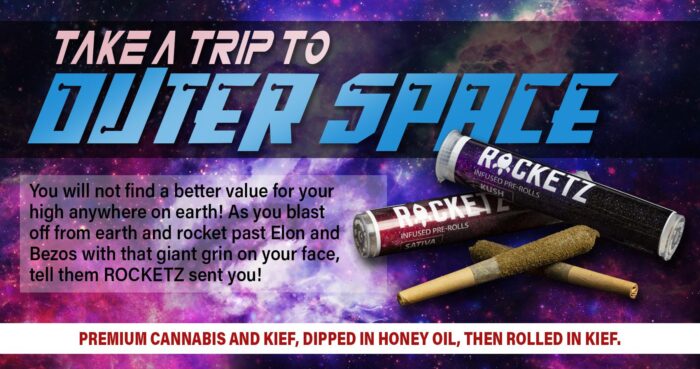 Rocketz infused pre rolls